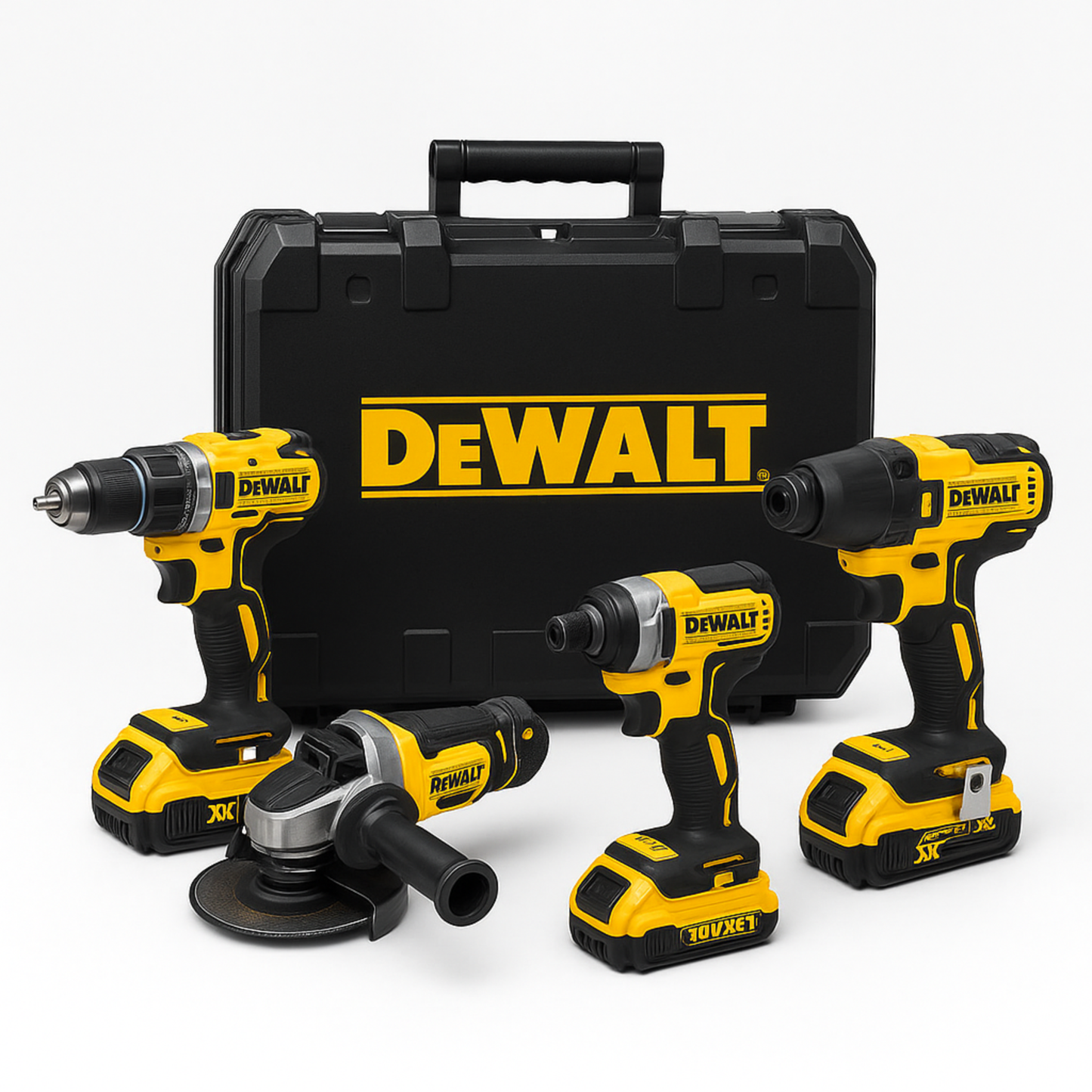 Kit DeWalt 4 Pièces Avec 4 Chargeur